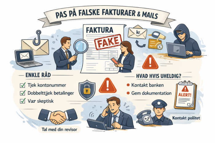 Falske faktura og mails